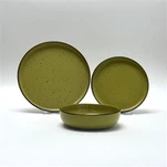 16dílná sada keramického nádobí se skvrnami