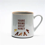 Velkoobchodní polštář 520 ccm keramická káva s hnědou hranou