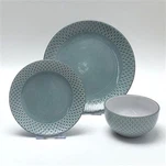 Světle modrá večeře pro 6